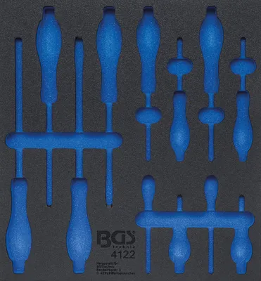 Produktbild von BGS 4122-1 Werkstattwageneinlage 2/3, leer für: Schraubendreher-Satz, 12-tlg.