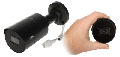 Image de Caméra IP Uniview IPC2125LE-ADF28KM-H-BLACK - 5 Mpx, objectif 2,8 mm