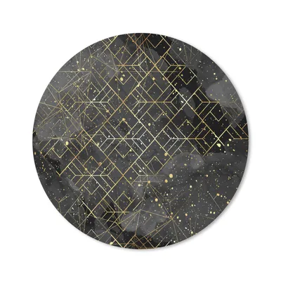 Produktbild von MuchoWow® Mauspad Mousepad Marmor - Schwarz - Gold - Geometrie 40x40 cm - Mousepads - Maus Mat - Pad - Mausunterlage - Schreibtisch Accessoires