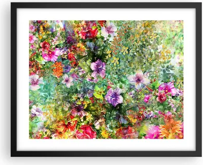 Produktbild von Gerahmtes Poster - Schwarzer Rahmen - blume sommer natur - 50x40 cm - Wand Bild - Wanddeko - Wandbilder - Kunstposter - Wandposter - Bilderrahmen - Bilder - Kunstdruck - Wandbild - P2BAA50x40-3842