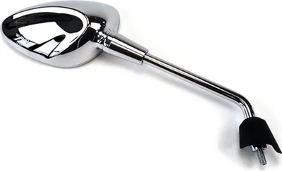Immagine prodotto di Specchietto destro HERT Cromato Ovale Passo destra D. 8x1.25 per PIAGGIO