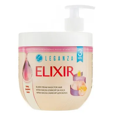 Obrázok produktu pre Leganza Elixir krémová maska na vlasy s cesnakovým extraktom 1000 ml