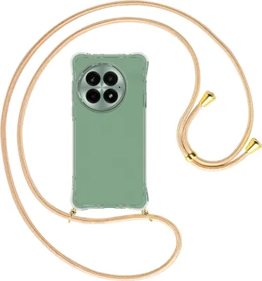 Produktbild von Handykette Backcover-Schutzhülle mit Band (Metall goldfarben) für OnePlus 13 5G/1+13 5G - Goldkordel