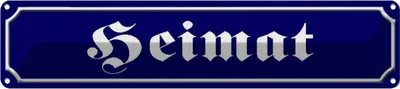 Produktbild von vianmo Blechschild 10x46 cm Heimat Dekoration