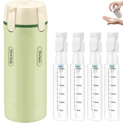 4-in-1 Reiseflasche Spender, auslaufsicher, 30 ml x 4, weiß