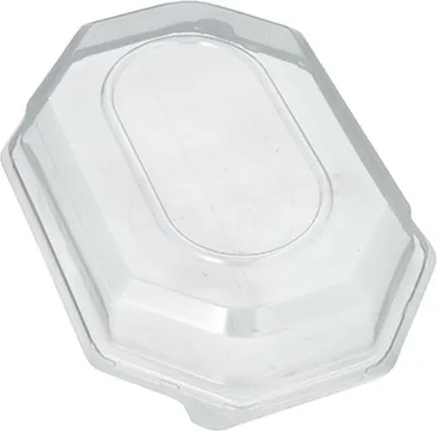 Produktbild von Starpak 10 Deckel für Servierplatten, PET 6 cm x 22 cm x 31 cm transparent | Folie (10 Stück)