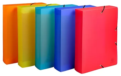 Produktbild von Archivbox mit Druckknopf aus PP 800µ Rücken 60mm Linicolor DIN A4 Farben sortiert