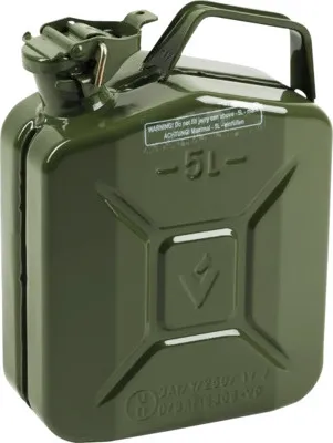 Produktbild von Kraftstoffkanister aus Stahl, 5 Liter Volumen, mit UN-Zulassung