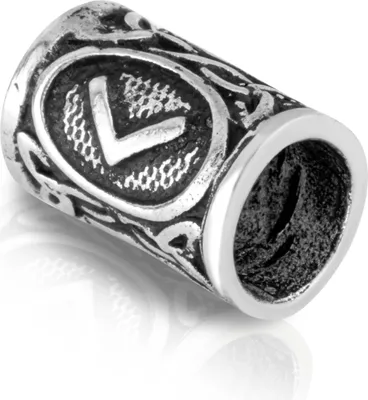 Produktbild von KENAZ - 925 Sterling Silber Futhark Bartperle Germanisch Keltisch Wikinger 3568