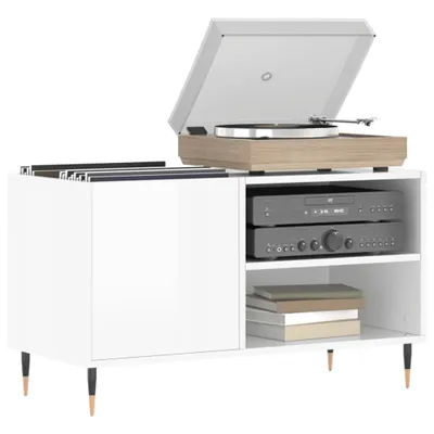 Produktbild von "im Sonderangebot" Plattenschrank - CLORIS - CD-Ständer - Medienregal - Hochglanz-Weiß 85x38x48 cm Holzwerkstoff - NeuMöbel4421178
