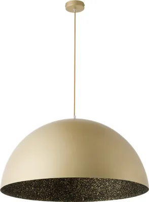 Obrázek produktu pro Dekorativní zlato-černá kulatá kopulovitá závěsná lampa 50 cm do obývacího pokoje nad stůl Sfera 1xE27 15W Sigma Lighting