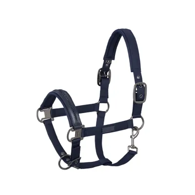 Produktbild von Eskadron Halfter DOUBLEPIN GLOSSY CRYSTAL   " Classic Sports  " Farbe - navy Größe - Pony2