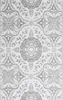Produktbild von vidaXL Outdoor-Teppich ARAKIL Hellgrau 140x200 cm PP