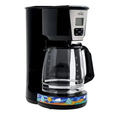 Produktbild von Any Morning Filterkaffeemaschine 2 L – Digitale Kaffeemaschine mit Timer, Tropf-Stopp & Warmhalteplatte – Abnehmbarer Dauerfilter – Schwarz