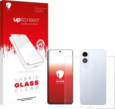Produktbild von upscreen Schutzglas für Samsung Galaxy S25 Edge (Display+Rückseite) Schutzfolie Panzer Folie Glas Display Schutz klar