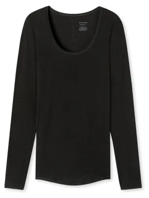 Produktbild von Schiesser Damen Shirt 1/1 Arm Gr. L  schwarz