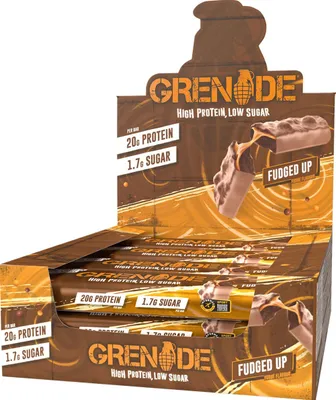 Produktbild von Grenade Protein Bar - 12 x 60 g Fudged Up