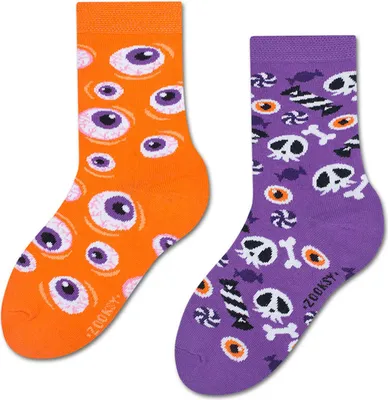 Produktbild von Kindersocken "Halloween", Größe 30-35, bunte Socken mit lustigem Muster