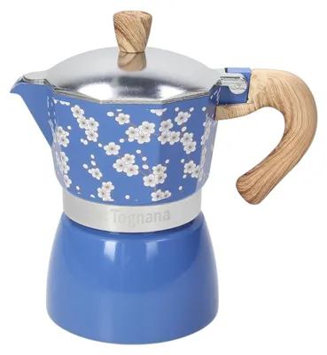 Productafbeelding van Espressomachine voor 3 kopjes, aluminium, blauw