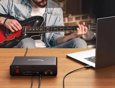Zdjęcie produktu dla Interfejs Audio Karta Dźwiękowa Muzyczna Mikser VLOG 2x XRL TRS / Maono PS22