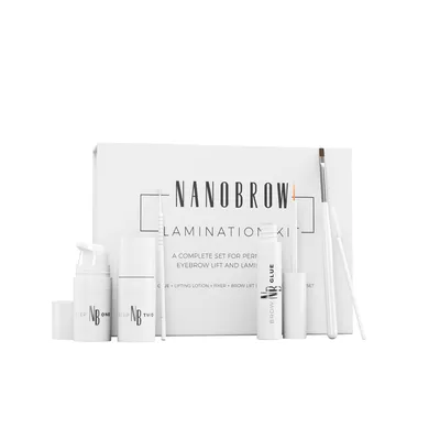 Productafbeelding van Lamineerset wenkbrauwen Nanobrow Lamination Kit - professionele wenkbrauw laminering en styling thuis, DIY lamineer kit