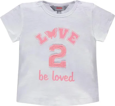 Produktbild von Weißes Kanz Kurzarm-T-Shirt für Babys (Mädchen)