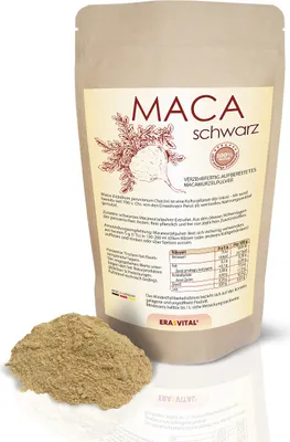 Produktbild von Maca Sorte SCHWARZ Extrudat Pulver 1000 g