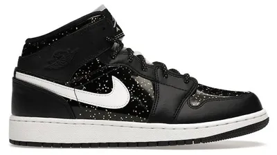 Image de Jordan 1 Mid Black Speckle (taille enfant) - Pointure européenne 40