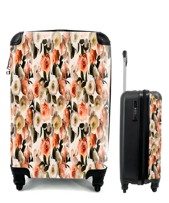 Produktbild von MuchoWow® Koffer Handgepäck Trolley Rollkoffer Kleine Reisekoffer mit 4 Rollen - Blumen - Rosen - Farben - Cabin Size < 55x40x23 cm & 55x40x20 cm - Fotokoffer - Kabinenkoffer - Boardgepäck - Reise-Box - Reisekoffer - Reisegepäck - Koffer mit Bild - Trolley für Kinder