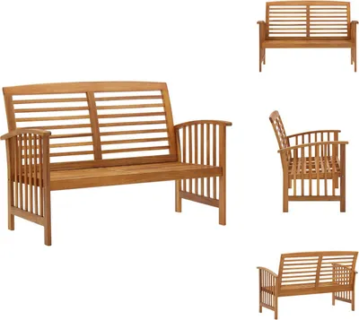 Zdjęcie produktu dla vidaXL Ławka ogrodowa 119 cm z litego drewna akacjowego - Ławki ogrodowe