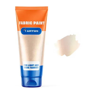 Immagine prodotto di 7 Artists Colore per tessuti bianco madreperla 60 ml – Colore per tessuti resistente al lavaggio in lavatrice, per abiti, magliette, jeans, borse e scarpe, Fabric Paint coprente