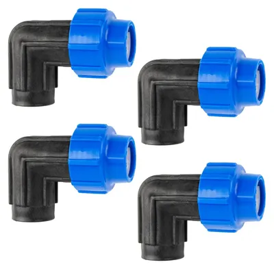 Immagine prodotto di Raccordo a 90 gradi con filettatura interna, per tubi, 25 mm x 3/4 di pollice