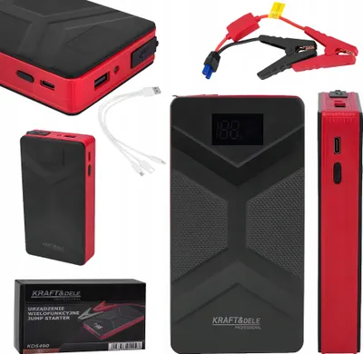 Zdjęcie produktu dla Mocny Akumulator Power Bank Jump STARTER 800A 10000mAh Kraft&Dele