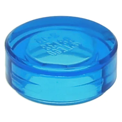 Produktbild von LEGO® 1x1 Fliesen Rundfliesen Transparent Dunkelblau - 98138 NEU! Menge 100x