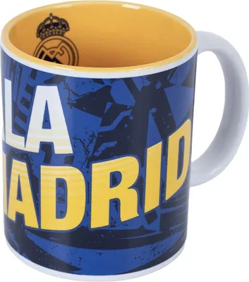 Productafbeelding van Real Madrid CF - Koffiemok "Hala Madrid" TA13464 (één maat) (Blauw/Geel)