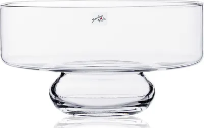 Produktbild von BASIN glass bowl on foot - klar - 25x25x13cm - Glas
