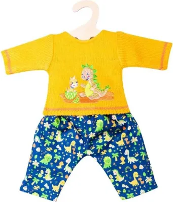 Produktbild von Puppen-Strickpullover mit Hose Dino 28-35cm