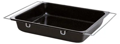 Backblech Multiflex hoch, verstellbar, 41,5x33 cm, Emaille, schwarz