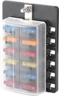 Produktbild von 12-Wege-Sicherungskasten-Set, Klingenblockhalter mit LED-Anzeige für Auto, LKW, Bus, Marine, Boot, Yacht