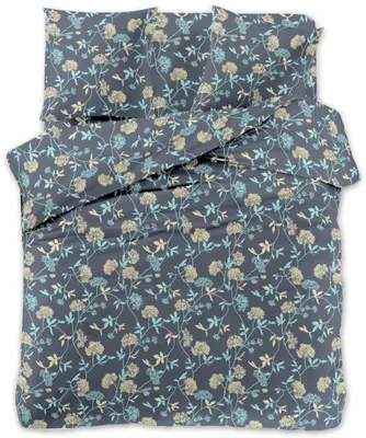 Image de Coton world Parure de lit satinée Fleurs 2438 160x200 cm