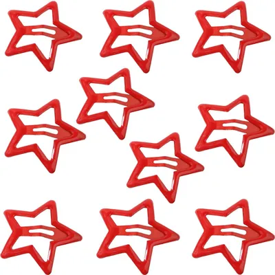 Produktbild von 10 Stück Haarspangen für Mädchen, Sternform, Metall-Haarnadeln, für Teenager und Erwachsene, Metall-Haarnadeln, Haar-Styling-Werkzeug, Haar-Accessoires