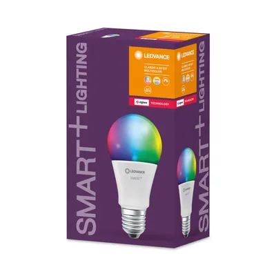 Produktbild von Osram SMART+ Classic Multicolor, Intelligentes Leuchtmittel, ZigBee, Weiß, LED, E27, A60