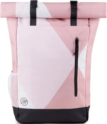 Produktbild von Forrider Rolltop Rucksack - Der Rucksack, der kann was du willst! Verstecktes Laptopfach, ideal für Uni, Sport, Arbeit oder Freizeit, Navy, Rosa 30L