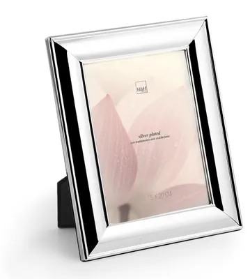 Image de H&h cadre photo avec bordure argentée, 20x15 cm