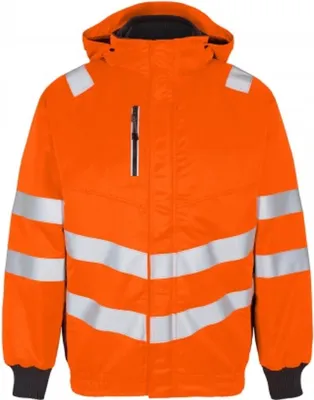 Produktbild von F. Engel Safety Pilotjacke, Orange/Anthrazit Grau, Gr. XS