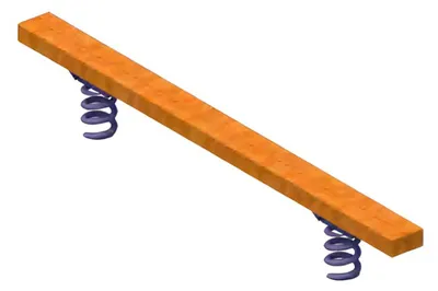 Produktbild von Schwebebalken Balancierbalken Spielbalken FreiluftbalkenKletterbrücke Spielplatz