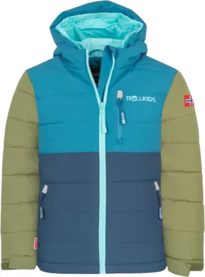Produktbild von TROLLKIDS Hemsedal Kinder Skijacke XT mit Kapuze blau 128