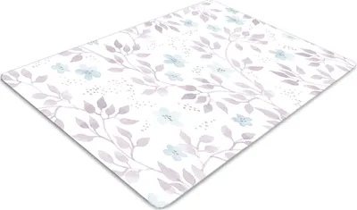 Produktbild von Stuhlunterlage Bürostuhlunterlage 120 cm x 90 cm Bodenmatte Bürostuhlunterlage - Zweige mit Blättern.