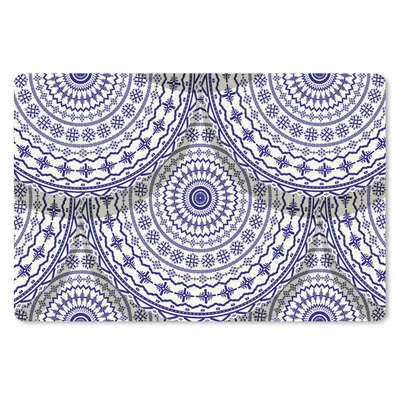 Produktbild von MuchoWow® Schreibtischunterlage Design - Delfter Blau - Muster 60x40 cm - XXL Mauspad - Großes Mauspad