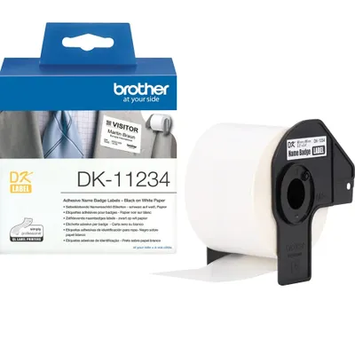 Produktbild von Brother DK-11234 Druckeretikett Weiß Selbstklebendes Druckeretikett